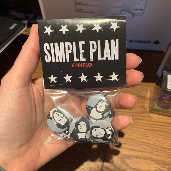 Simple Plan Vintage Button Set - Picture 1 of 2